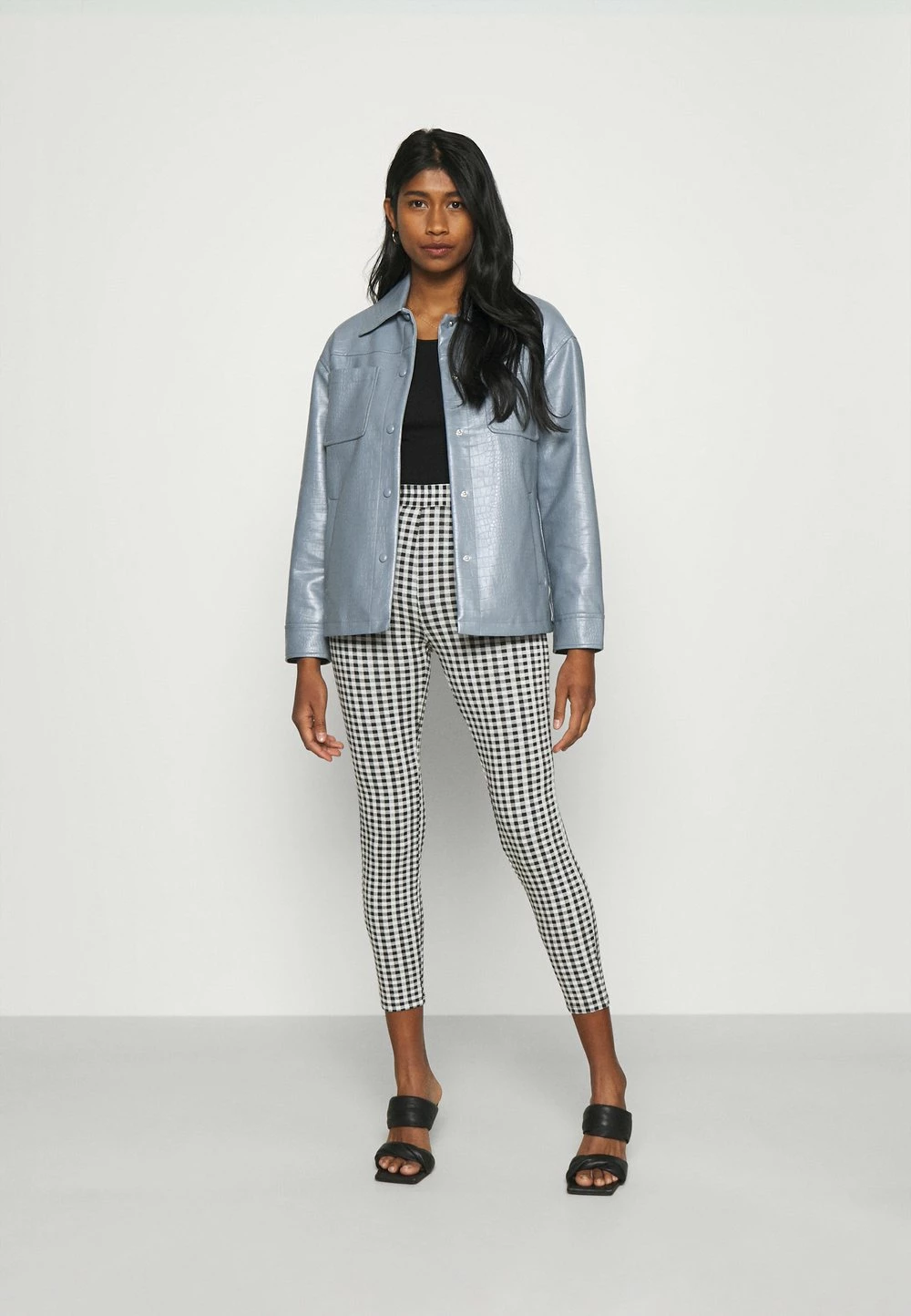 Remise 🛒 Prix Acceptable Even&Odd Gingham high waist legging - Legging pantalons haute femme 😍 4 Remise 🛒 Prix Acceptable Even&Odd Gingham high waist legging - Legging pantalons haute femme 😍 – Image 2