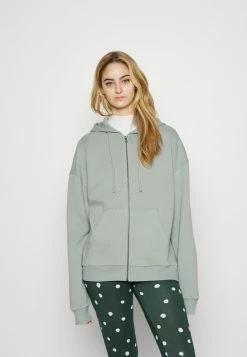 Sortie 🤩 Assurance De l’Authenticité Even&Odd OVERSIZED HOODED ZIP JACKET - Sweat à capuche zippé - light green sweats & sweats à capuche femme 🛒