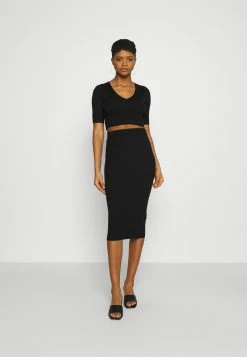 Top 10 ✨ Even&Odd Se Vend Bas Prix STRICK KNITWEAR SET - Jupe crayon jupes col en v femme 🛒