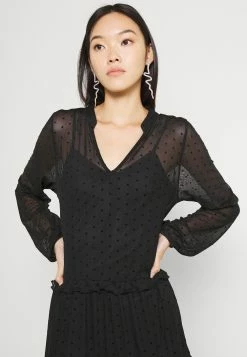 Bon marché 👏 Even&Odd MESH VOLANT MINI 👗 DRESS - Robe chemise Garantie De Qualité 100% robes col en v femme 🌟 -Even&Odd Soldes Boutique 23710b6692e34a18ad179286c0414a40