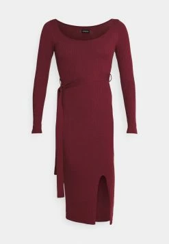 Promo ❤️ Even&Odd KNIT BELTED MIDI 👗 DRESS WITH SLIT - Robe fourreau Bas Prix robes encolure large ronde femme 🧨 -Even&Odd Soldes Boutique 41bbaee72d6a4fff8b4bb8213d918836 1