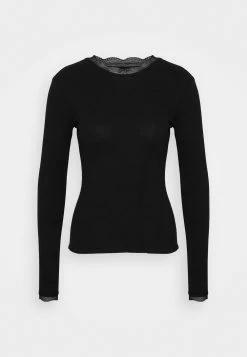 Tout neuf 🌟 Rabais Even&Odd T-shirt à manches longues t-shirts et tops col officier femme 🤩