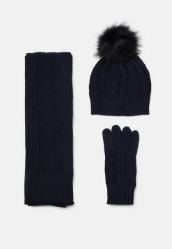 Coupon 🧨 Even&Odd SET - Écharpe Discount En Ligne bonnets et cache-oreilles couleur unie femme ❤️