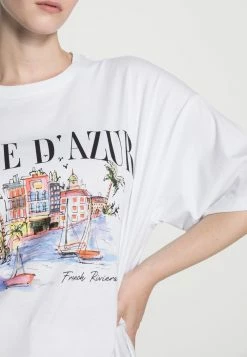 Nouveau ✨ Remise En Ligne Even&Odd LIZ CÔTE D'AZUR WATERCOLOR TEE - T-shirt imprimé t-shirts et tops col rond femme 🔔 -Even&Odd Soldes Boutique 5c28a05f0cdc48c1b9a8115663a44f77