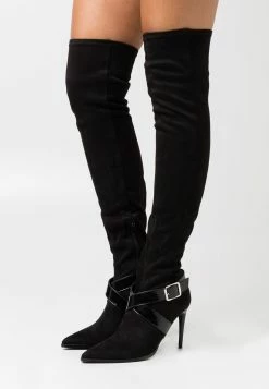 Budget 🌟 Even&Odd Prix Ourlé Bottes à talons hauts pointu femme ✨