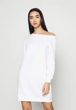 Tout neuf 🔔 Bon Rapport Coût-Efficacité Even&Odd SWEAT OFF SHOULDER MINI 👗 DRESS - Robe de jour robes col rond femme 🛒