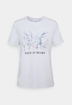 Bon marché 🌟 Prix De Lancement Even&Odd T-shirt imprimé t-shirts et tops col rond femme ⌛