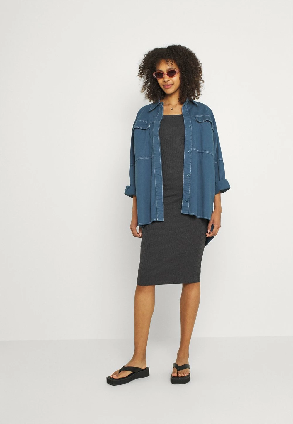 De gros 👍 Prix Exclusifs Even&Odd Robe en jersey robes col carré femme 😉 4 De gros 👍 Prix Exclusifs Even&Odd Robe en jersey robes col carré femme 😉 – Image 2