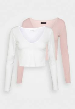 Tout neuf ✔️ Bonne Qualité Even&Odd 2 PACK - T-shirt à manches longues t-shirts et tops col en v profond femme 🎉 -Even&Odd Soldes Boutique 85bc0b76b32c466ba037d36f71a522b6 1