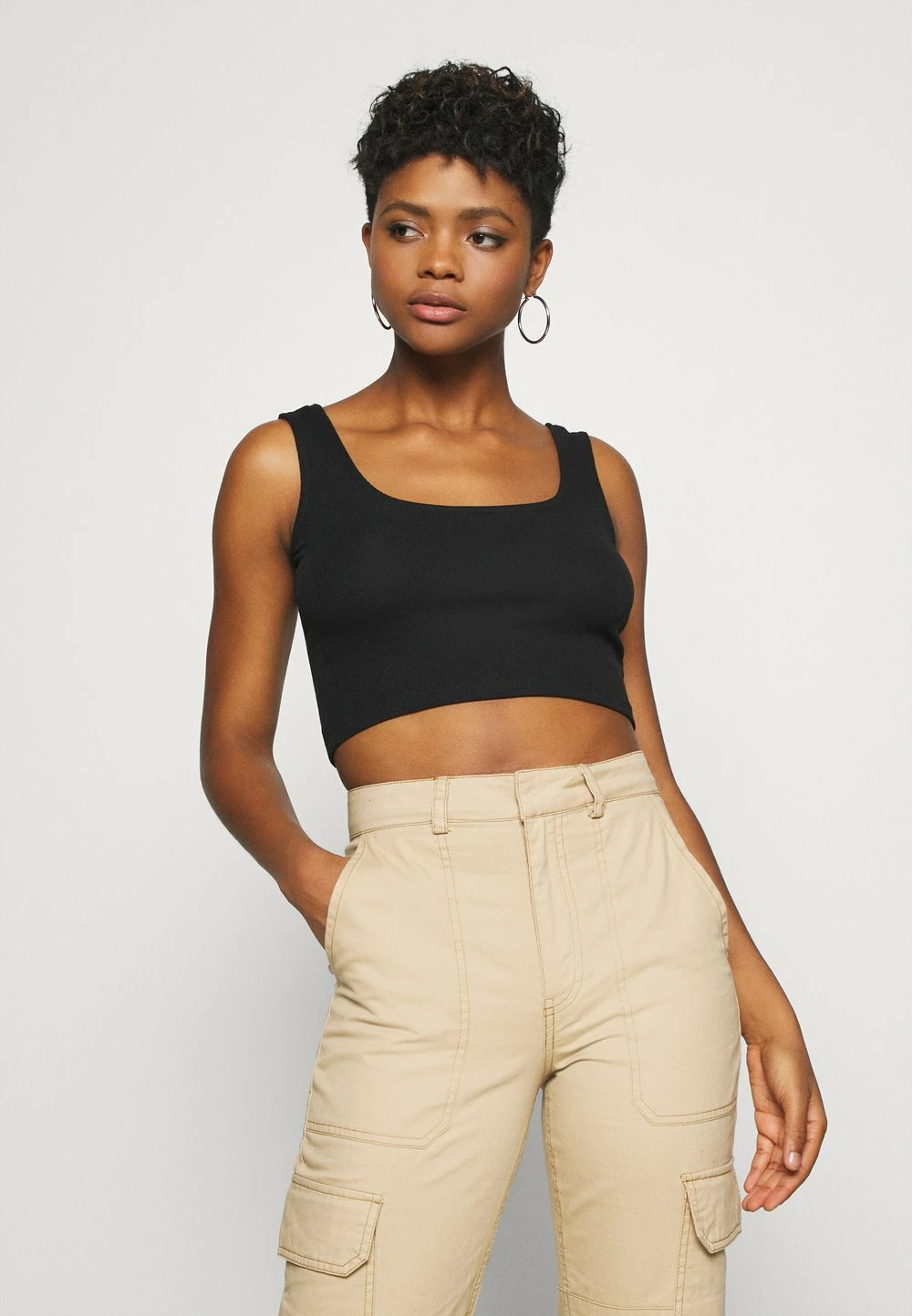 Nouveau 😉 Even&Odd Authentique 100% SQUARE NECK CROP 2 PACK - Débardeur t-shirts et tops encolure large ronde femme 😉 4 Nouveau 😉 Even&Odd Authentique 100% SQUARE NECK CROP 2 PACK - Débardeur t-shirts et tops encolure large ronde femme 😉 – Image 2