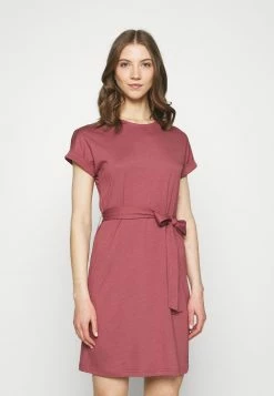 Acheter 🔔 Authentique 100% Even&Odd BASIC - Short sleeves mini belted 👗 dress - Robe en jersey robes col rond femme 💯