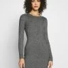 Coupon 🧨 Even&Odd knit mini wide rib basic 👗 dress - Robe fourreau Prix Distinctifs robes col rond femme 🎉
