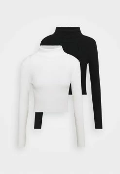 Meilleur prix 👏 Even&Odd CROPPED TURTLE NECK 2 PACK - Pullover Prix Acceptable pulls et gilets col roulé femme ❤️ -Even&Odd Soldes Boutique ab80f7e617654e94a6ec0dc086796d5b