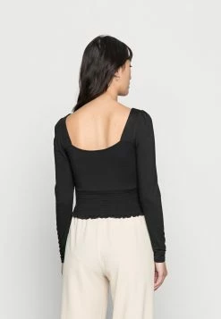 Offres 😉 Prix Favorable Even&Odd SHIRRING DETAIL LONG SLEEVE CROP WITH GATHER - T-shirt à manches longues t-shirts et tops col carré femme 🔥 -Even&Odd Soldes Boutique bc64a596fdc24d4d9dea4742e3b3fff3