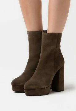 De gros 👏 Excellente qualité Even&Odd LEATHER - Bottines à talons hauts rond femme ⭐