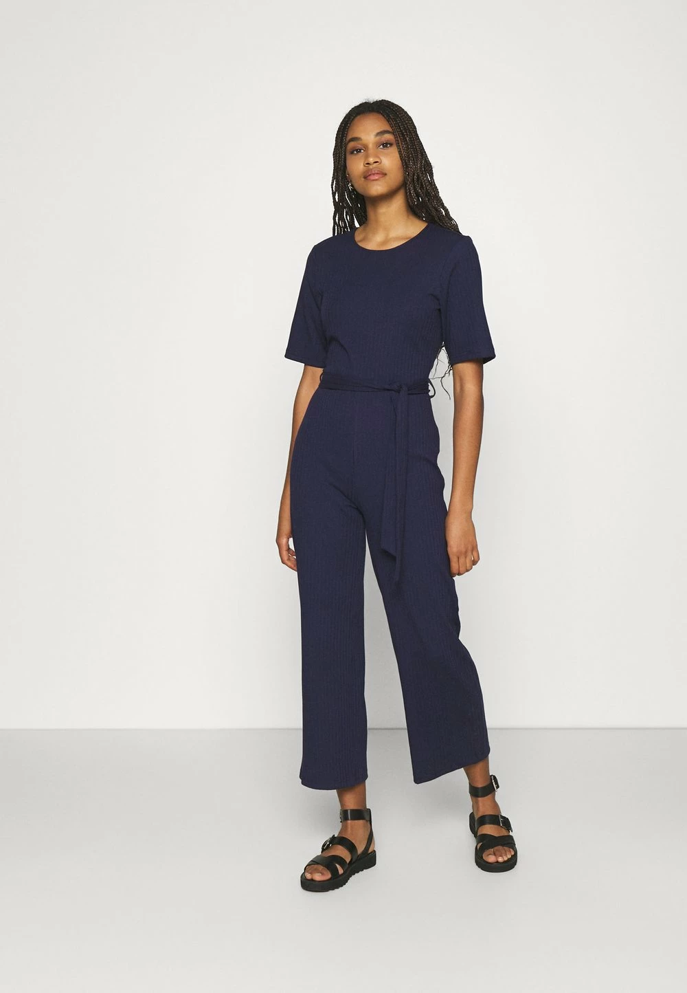 Coupon ✨ Even&Odd Prix Aimable BASIC - Ribbed short sleeves belted jumpsuit - Combinaison combinaisons & salopettes col rond femme ⭐ 3 Coupon ✨ Even&Odd Prix Aimable BASIC - Ribbed short sleeves belted jumpsuit - Combinaison combinaisons & salopettes col rond femme ⭐