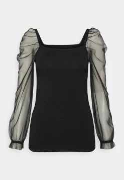 Promo 🔔 Even&Odd Bas Prix T-shirt à manches longues t-shirts et tops col carré femme 😍