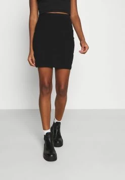 Acheter 🔥 Prix Dégriffé Even&Odd Basic mini ribbed 👗 skirt - Jupe crayon jupes couleur unie femme 🎉