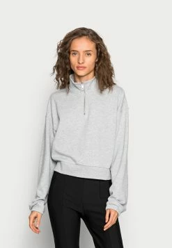 Bon marché 🎁 Even&Odd CROPPED WITH HALF ZIP COLLAR - Sweatshirt Prix Refroidis sweats & sweats à capuche col camionneur femme 🥰