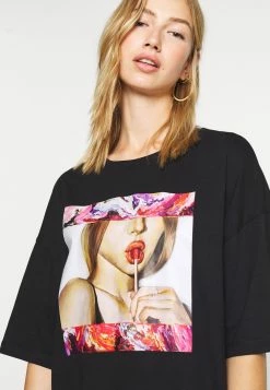 Vente flash 🌟 Prix Accessible Even&Odd Basic oversized T-Shirt 👗 Dress - Robe en jersey robes col rond femme 😍 -Even&Odd Soldes Boutique dac14f50cafd44b1ab5cb709bbc11dbb