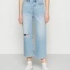 Bon marché 👍 Even&Odd Wide leg cropped 👖 jeans - Jean droit Prix Incroyables haute femme 😀