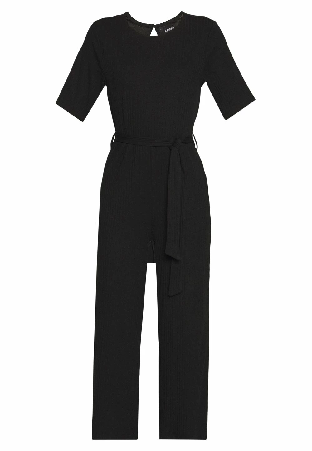 Bon marché 🛒 Prix Légers Even&Odd BASIC - Ribbed short sleeves belted jumpsuit - Combinaison combinaisons et salopettes col rond femme 🎁 6 Bon marché 🛒 Prix Légers Even&Odd BASIC - Ribbed short sleeves belted jumpsuit - Combinaison combinaisons et salopettes col rond femme 🎁 – Image 4
